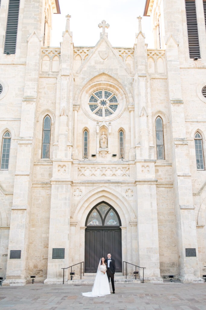 Historic church exterior for wedding ceremony